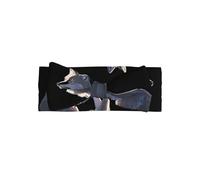 VVXBHGR Bandeau pour bébé avec nœud imprimé loup sur le rocher - Bandeau en polyester doux, doux pour la peau et extensible pour nourrissons de 0 à 6 mois