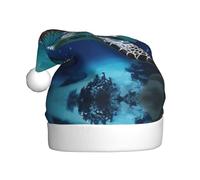 VVXBHGR Bonnet de Noël imprimé tortues sur parade pour adulte, matériau doux et léger