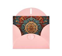 VVXBHGR Carte de vœux vierge rose à carreaux et perle Motif couronne Sense of History