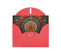 VVXBHGR Carte de vœux vierge Rouge et perle Magnifique bloc de notes vierges Motif couronne Sense of History