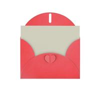 VVXBHGR Carte de vœux vierge Rouge et perle Motif plage de sable blanc