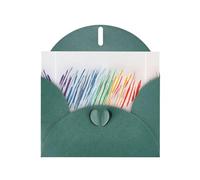 VVXBHGR Carte de vœux vierge vert foncé et perle magnifique bloc de notes vierges imprimées du monde coloré