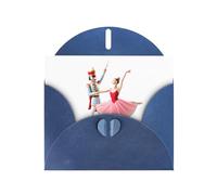 VVXBHGR Carte vierge bleue à carreaux et perles - Belles notes vierges - Motif soldat et beauté