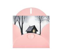 VVXBHGR Carte vierge rose à carreaux et perles - Superbe bloc de notes vierge - Impressions horribles nocturnes