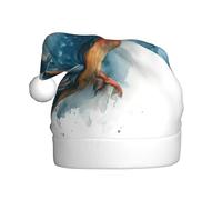 VVXBHGR Chapeau de Noël aquarelle martin-pêcheur avec proie imprimé pour adulte, matériau doux et léger