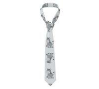 VVXBHGR Cravate pour homme avec imprimé âne souriant, douce et confortable, ne se déforme pas, résistante à la décoloration, durable avec une excellente verticalité