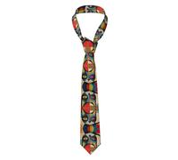 VVXBHGR Cravate pour homme avec imprimé de chat d'art moderne, douce et confortable, ne se déforme pas, résistante à la décoloration, durable avec une excellente verticalité