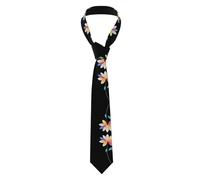 VVXBHGR Cravate pour homme avec imprimé de fleurs de couleur claire, douce et confortable, ne se déforme pas, résistante à la décoloration, durable avec une excellente verticalité
