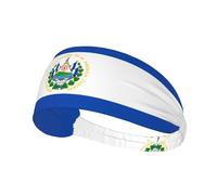 VVXBHGR El Salvador Imprime Bandeau élastique Exercice Sport Head Tie pour Homme et Femme Doux Séchage Rapide