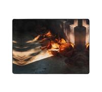 VVXBHGR Fallen leaves in the light Prints Carpet Tapis doux, moelleux, absorbant l'eau, durable, pour salon, bureau, table basse, lit, balcon, 203,2 x 147,3 cm