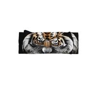 VVXBHGR Ferocious Lion Prints Bandeau pour bébé avec nœud - Bandeau en polyester doux, doux pour la peau et extensible pour les nourrissons de 0 à 6 mois