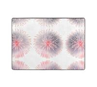 VVXBHGR Fireworks Blooming in the night sky Prints Tapis doux, moelleux, absorbant l'eau, durable, 203,2 x 147,3 cm