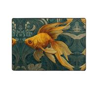 VVXBHGR Goldfish in the vortex Prints Carpet Tapis doux, moelleux, absorbant l'eau, durable, pour salon, bureau, table basse, lit, balcon, 203,2 x 147,3 cm