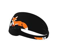 VVXBHGR Little Fox Volant des œufs Imprimés Bandeau élastique Sport Head Tie pour homme et femme Doux Séchage rapide