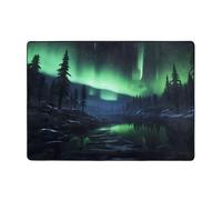 VVXBHGR Northern Lights Tapis imprimé 203,2 x 147,3 cm - Tapis doux, moelleux, absorbant l'eau, durable, pour salon, bureau, table basse, lit, balcon