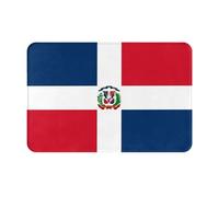 VVXBHGR Paillasson 40,6 x 61 cm imprimé République dominicaine Imprimé absorbant l'eau Antidérapant Pour portes d'entrée, entrées et salles de bains