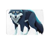 VVXBHGR Paillasson 40,6 x 61 cm Topo Map Wolf Pack Imprime Hydroabsorbant Antidérapant Pour portes d'entrée, entrées et salles de bains