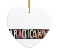 VVXBHGR Pendentif en céramique avec inscription « Love » en forme de lettres anglaises avec corde dorée pour une suspension facile