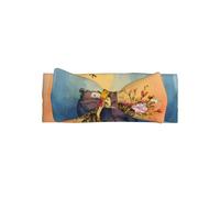VVXBHGR Petit ours à côté du bouquet - Bandeau en polyester doux, doux pour la peau et extensible pour les nourrissons de 0 à 6 mois