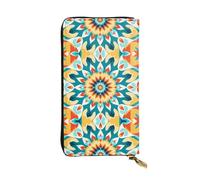 VVXBHGR Portefeuille long en cuir imprimé trompe l'oeil confortable et léger fermeture éclair pour ranger pièces de monnaie et cartes de crédit