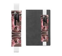 VVXBHGR Sakura Pudding Trousse à crayons en cuir PVC 2 en 1 antidérapant pour comptes de voyage Noir, blanc, One Size, Sac à dos d'école