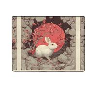 VVXBHGR Tapis de sol antidérapant 160 x 121,9 cm avec trou de lapin - Bonne absorption de l'eau - Convient pour la cuisine, la salle de bain et le salon