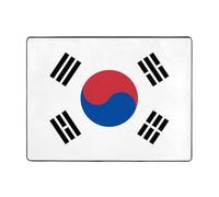 VVXBHGR Tapis de sol antidérapant 160 x 121,9 cm Drapeau de la République de Corée imprime une bonne absorption de l'eau, adapté pour la cuisine, la salle de bain et le salon