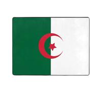 VVXBHGR Tapis de sol antidérapant 160 x 121,9 cm Motif drapeau de l'Algérie bonne absorption de l'eau adapté pour la cuisine, la salle de bain et le salon