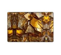 VVXBHGR Tapis de sol en flanelle imprimé éclats de verre doré 152,4 x 99,1 cm pour salon, bureau, table basse, lit, balcon