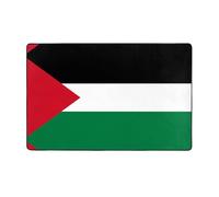 VVXBHGR Tapis de sol en flanelle imprimée drapeau de l'État de Palestine 152,4 x 99,1 cm pour salon, bureau, table basse, lit, balcon