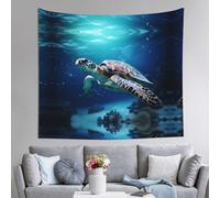 VVXBHGR Tapisserie tortues sur parade 152,4 x 129,5 cm, douce, légère pour une utilisation en intérieur et en extérieur. Pour chambre, décoration de dortoir, jeté de plage, tissu de pique-nique