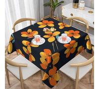 VVXBHGR The beauty of Egg Painting Prints Nappe décorative carrée 152,4 x 152,4 cm, imperméable, infroissable, réutilisable pour cafés, buffets, pique-niques, mariages, fêtes