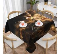 VVXBHGR The hourglass Sands of Time Nappe décorative carrée 152,4 x 152,4 cm, imperméable, infroissable, réutilisable pour cafés, buffets, pique-niques, mariages, fêtes