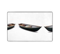 VVXBHGR The lonely boat Prints Tapis de sol en flanelle pour salon, bureau, table basse, lit, balcon - 152,4 x 99,1 cm