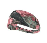 VVXBHGR The Raven in the Rose Imprimés Bandeau élastique Sport Head Tie pour Homme Femme Doux Séchage Rapide