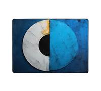 VVXBHGR Top View of the Spiral Prints Carpet Tapis doux, moelleux, absorbant l'eau, durable, pour salon, bureau, table basse, lit, balcon, 203,2 x 147,3 cm