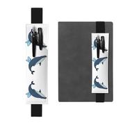 VVXBHGR Trousse 2 en 1 en cuir PVC avec imprimé baleine et papillon - Antidérapante - Indispensable pour les comptes de voyage, Noir , One Size, Sac à dos d'école