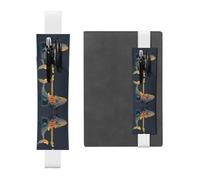 VVXBHGR Trousse 2 en 1 en cuir PVC avec imprimé baleine pour ranger des documents et des comptes de voyage Noir, blanc, One Size, Sac à dos d'école