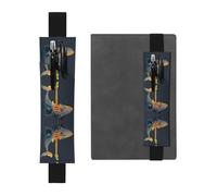 VVXBHGR Trousse 2 en 1 en cuir PVC avec imprimé baleine pour ranger des documents et des comptes de voyage Noir, Noir , Taille unique, Sac à dos d'école