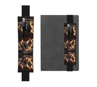 VVXBHGR Trousse 2 en 1 en cuir PVC avec imprimé cartes à jouer et marque-page antidérapant pour comptes de voyage Noir, Noir , Taille unique, Sac à dos d'école