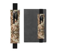 VVXBHGR Trousse 2 en 1 en cuir PVC avec imprimé écureuil noir cueillant des cerises et marque-page antidérapant pour les comptes de voyage, Noir , Taille unique, Sac à dos d'école