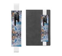 VVXBHGR Trousse 2 en 1 en cuir PVC avec imprimé fleurs noires sur les montagnes enneigées - Rangement antidérapant essentiel pour les comptes de voyage, blanc, One Size, Sac à dos d'école