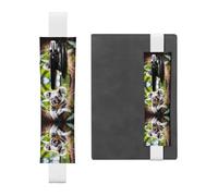 VVXBHGR Trousse 2 en 1 en cuir PVC avec imprimé koala et marque-page antidérapant pour comptes de voyage Noir, blanc, One Size, Sac à dos d'école
