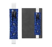 VVXBHGR Trousse 2 en 1 en cuir PVC avec imprimé Le petit oiseau dans la fleur bleue - Noir, blanc, One Size, Sac à dos d'école