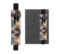 VVXBHGR Trousse 2 en 1 en cuir PVC avec imprimé lion sur les nuages Noir, Noir , One Size, Sac à dos d'école