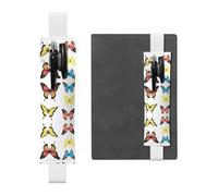 VVXBHGR Trousse 2 en 1 en cuir PVC avec imprimé papillon vintage et antidérapant, idéal pour les comptes de voyage Noir, blanc, Taille unique, Sac à dos d'école