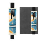 VVXBHGR Trousse 2 en 1 en cuir PVC avec imprimé « Sailing Under The Sky » - Noir - Antidérapant - Rangement essentiel pour les comptes de voyage, Noir , One Size, Sac à dos d'école