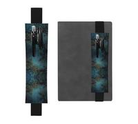 VVXBHGR Trousse 2 en 1 en cuir PVC avec motif branches noires sous le ciel nocturne - Rangement antidérapant essentiel pour les comptes de voyage, Noir , One Size, Sac à dos d'école