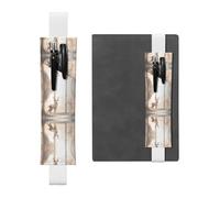 VVXBHGR Trousse 2 en 1 en cuir PVC avec motif cerf dans la jungle Noir/blanc, blanc, Taille unique, Sac à dos d'école