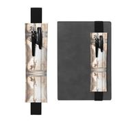 VVXBHGR Trousse 2 en 1 en cuir PVC avec motif cerf dans la jungle Noir/blanc, Noir , Taille unique, Sac à dos d'école